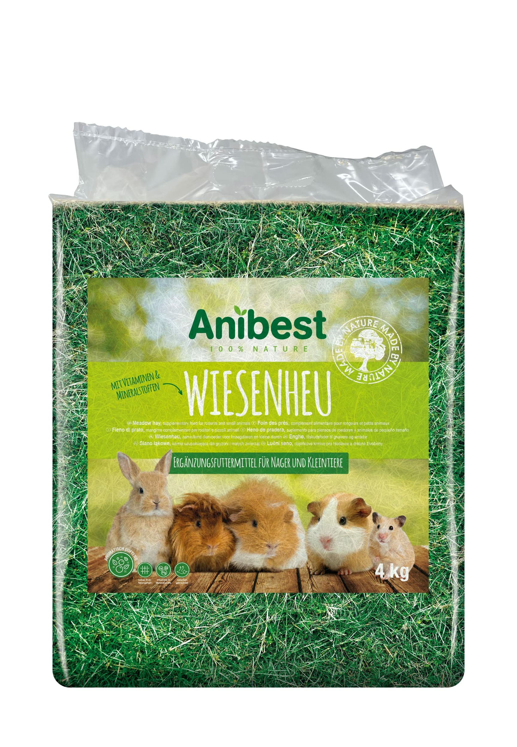 Anibest Wiesenheu, 4 kg für Nager