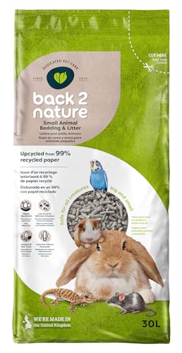 Back2Nature Einstreu für Kleintiere (30 l) – Ungiftiges Recyclingpapier