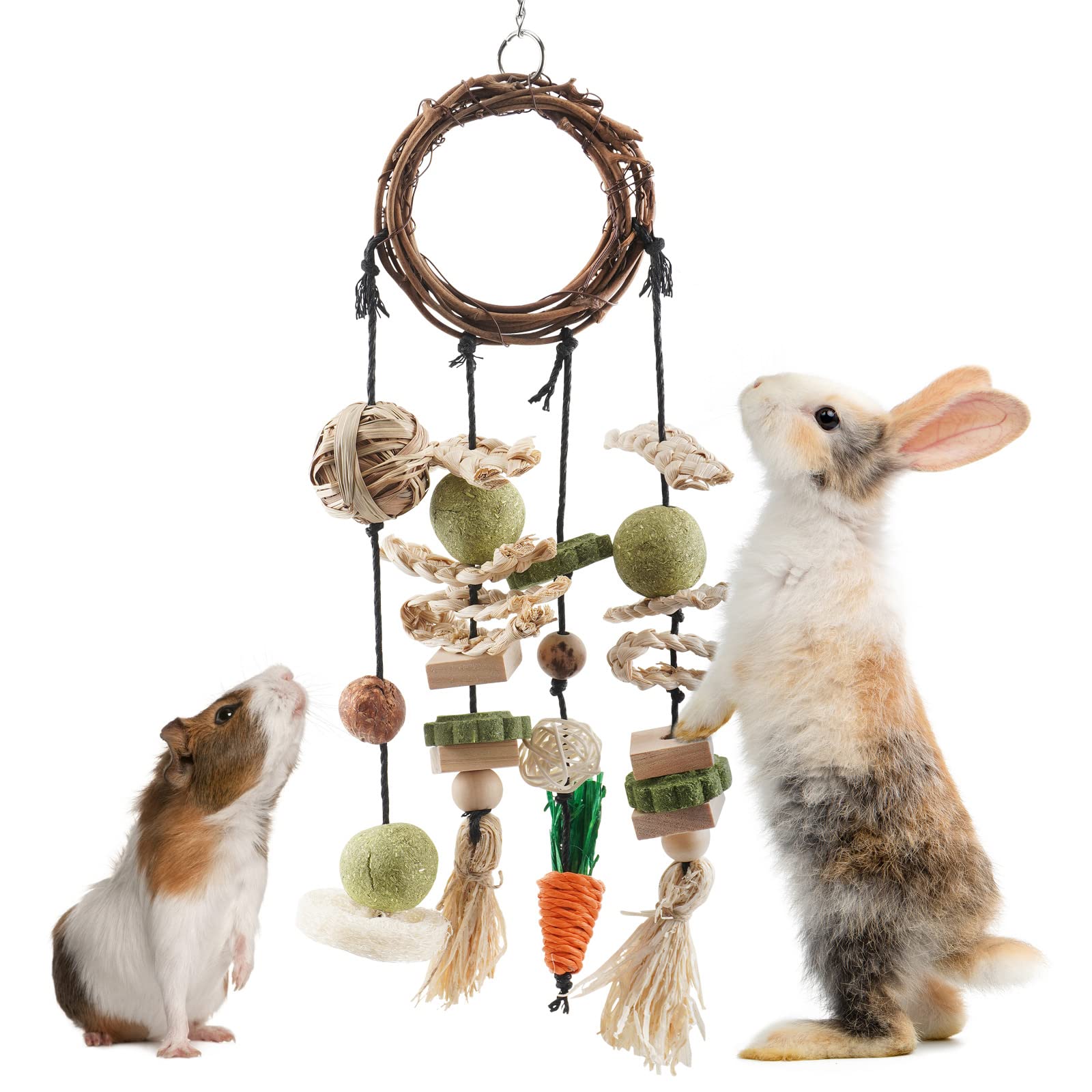 Spielzeug für Kaninchen Hamster Meerschweinchen bunt