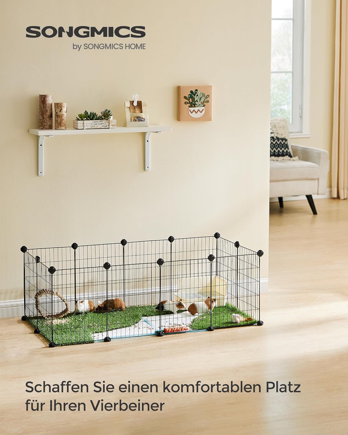 DIY-Freilaufgehege aus Metall für Kleintiere — Ansicht 2