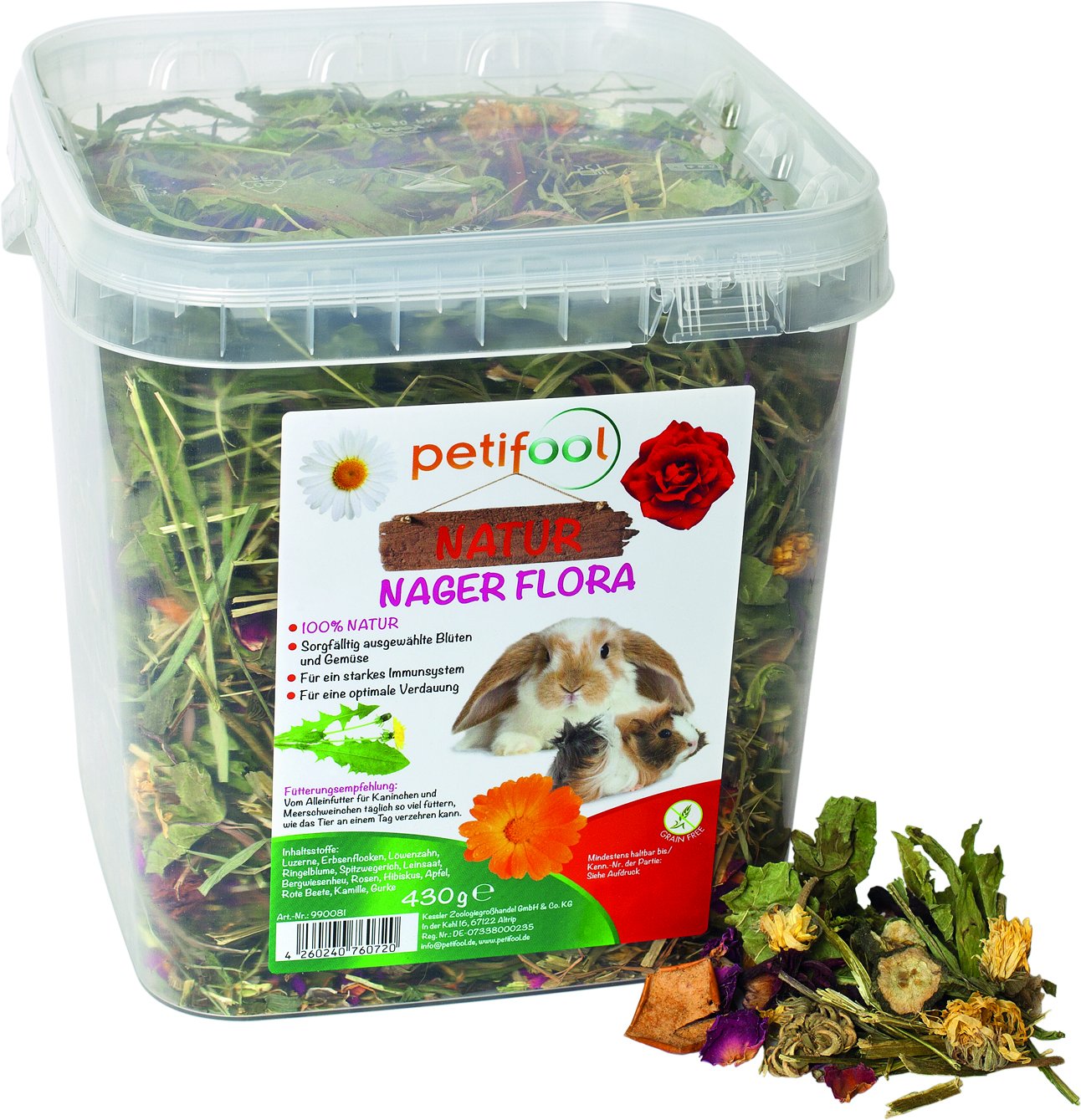 Gesundes Nagerfutter für Kaninchen Meerschweinchen