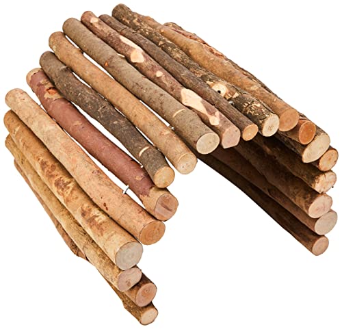 Kerbl Pet Holzbrücke, 30x50cm, für Kleintiere, Hasen, Kaninchen, Meerschweinchen, vielseitig einsetzbar, aus naturbelassenem Holz, zum Knabbern