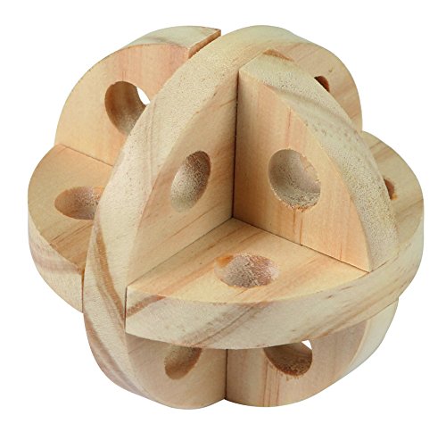 Kerbl Pet Spiel- u. Snackball für Nager Natur, Ø 7 cm