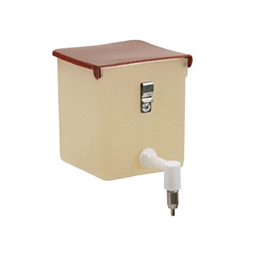 Kerbl Pet Tränkeflasche, Trinkflasche, 500ml, braun, Kunststoff, Hasen, Kaninchen, einfaches Nachfüllen, Wasserstand sichtbar, pflegeleichtes Material