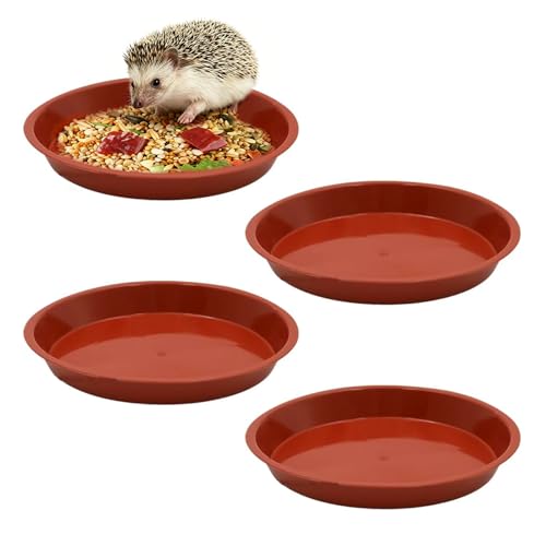 Kinesgsg 4PCS Kleintiere Futternapf für Haustiere, Φ16cm Hamster Futternapf