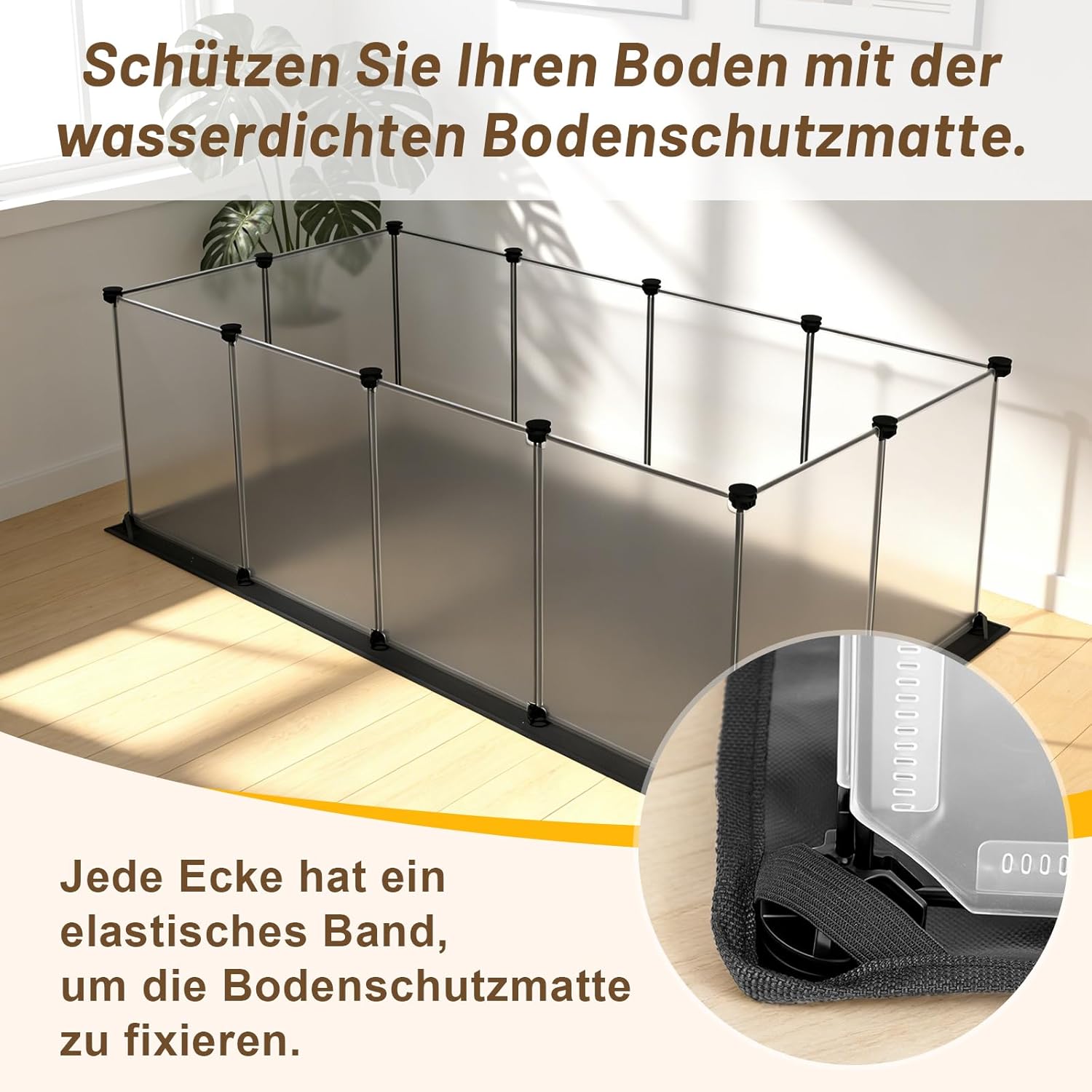 Vielseitiges Gehege für kleine Haustiere 122cm — Ansicht 3