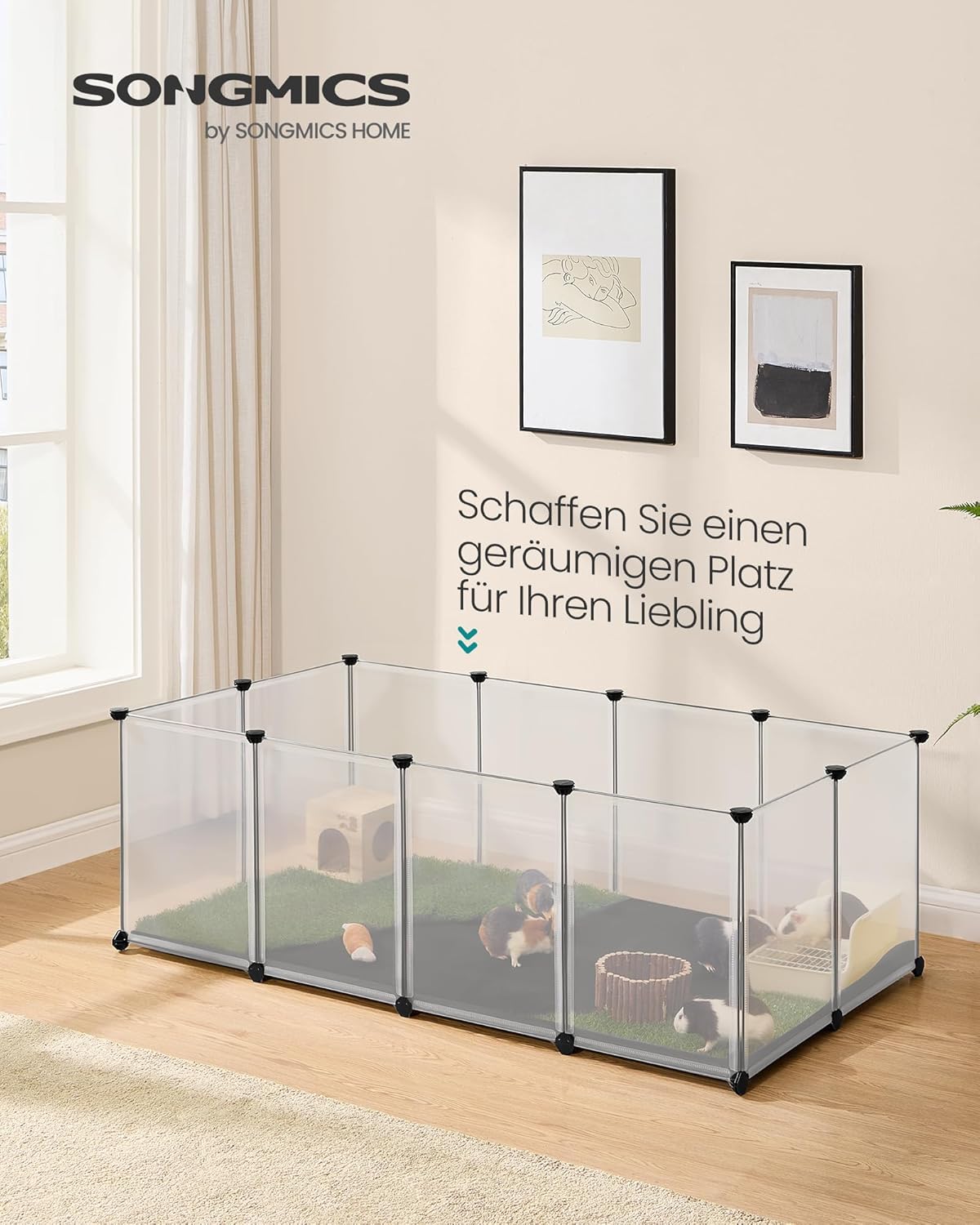 Laufstall für Kleintiere mit Bodenplatte — Ansicht 2