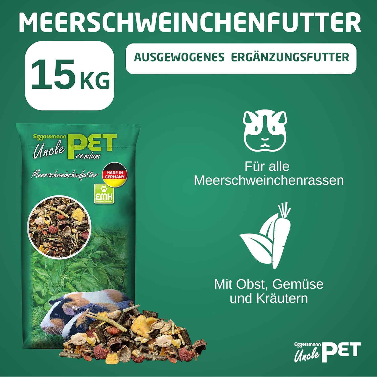 Hochwertiges meerschweinchenfutter 15 kg sack — Ansicht 3