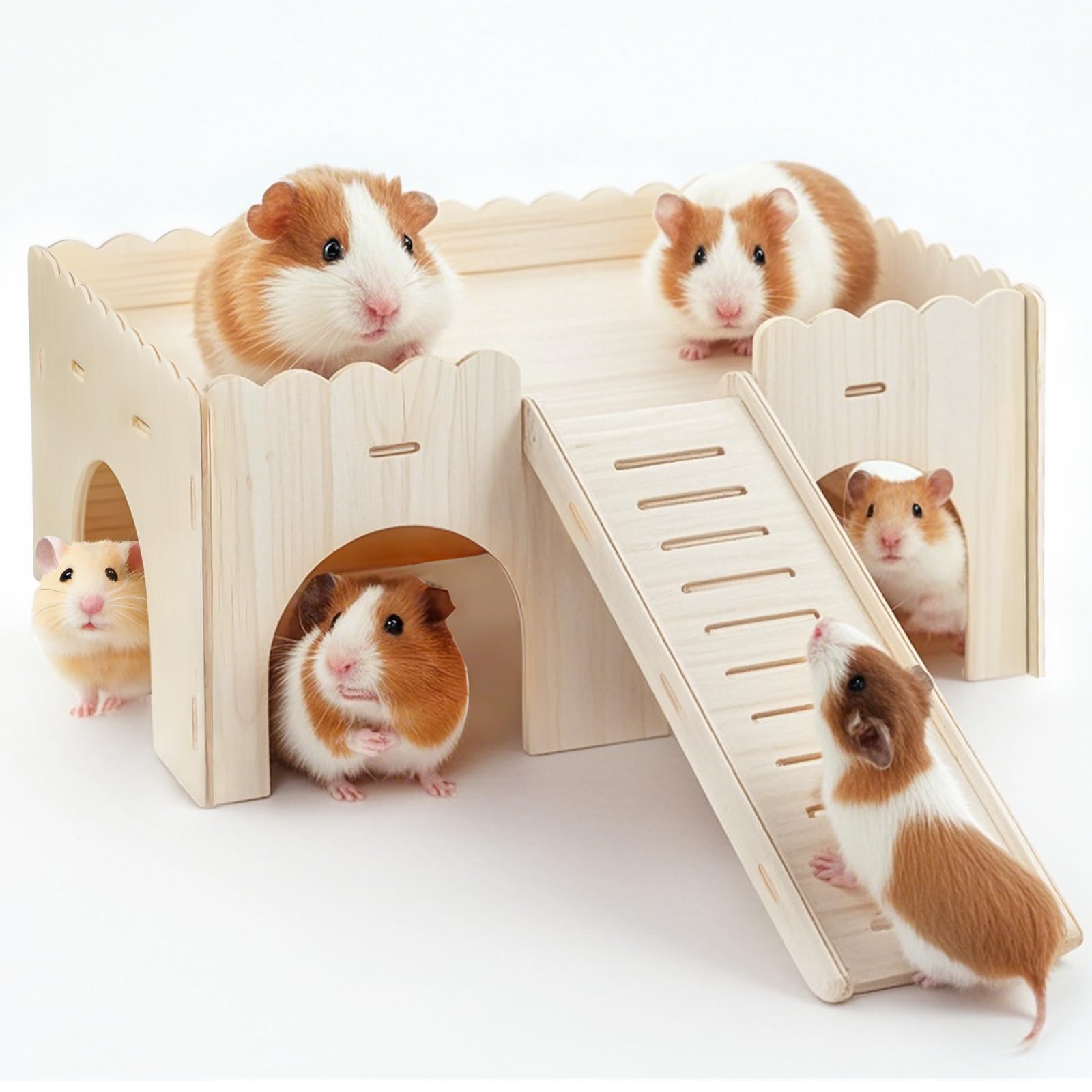 Nagerversteck mit rampe für kleine haustiere