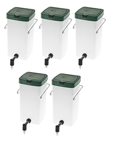 Oba 5 Kaninchentränke 1l, Nippel-Trinkflasche, Nagertränke 1I, Nippeltränke weiß