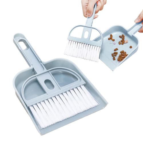 Schaufel Kleintier Reinigung, Meerschweinchen Käfig Bürste Mini Kehrschaufel und Besen Set für Kaninchen/Hamster/Kleintiere Zubehör