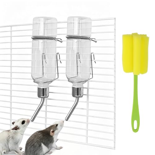 Trinkflasche Kaninchen Hamster Wasserflasche 2 STK Trinkflasche Hasen 350ml