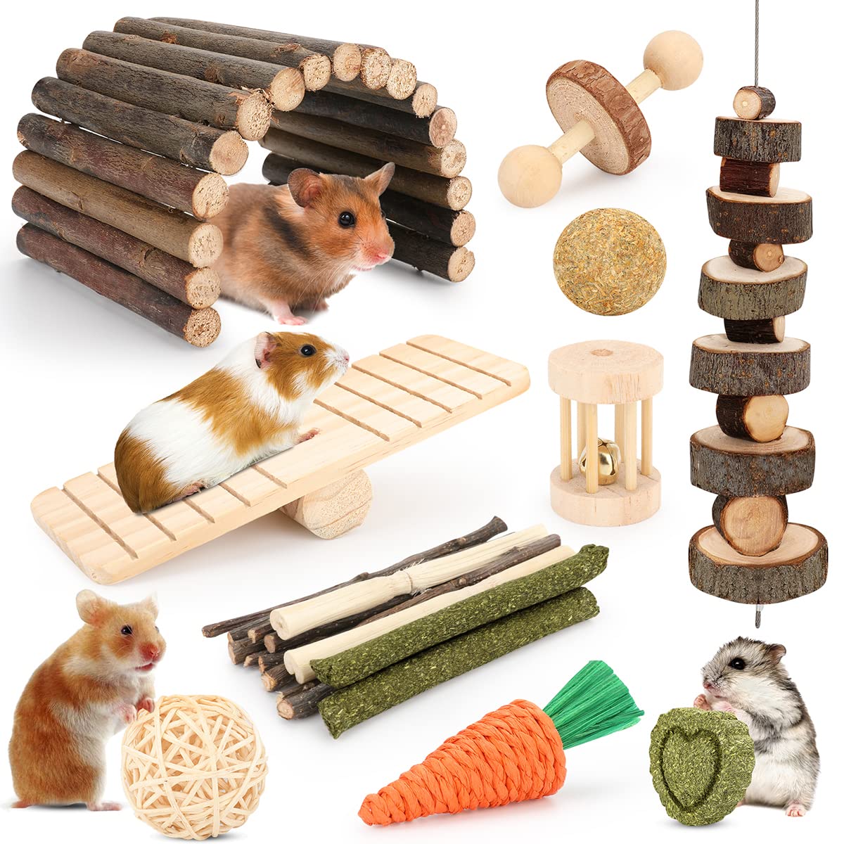 Zahnpflege-Spielzeug für Hamster und Meerschweinchen