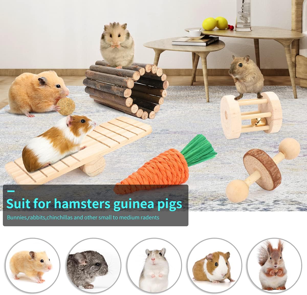 Zahnpflege-Spielzeug für Hamster und Meerschweinchen — Ansicht 3